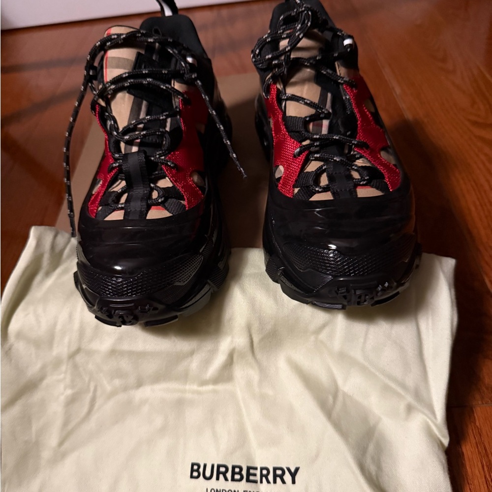 Burberry Red and Black Women's Sneakers